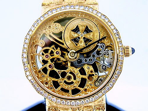 VACHERON CONSTANTIN 江詩丹頓 18K黃金 鏤空經典女妝腕錶